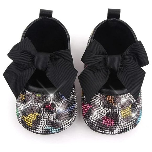 NWT Cute Sparkling Bling Swarovski Rhinestone Baby Girl Princess Shoes +… - Picture 7 of 16